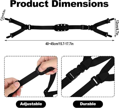 2pcs Universal Hard Hat Chin Straps, Adjustable Y-Shape Elastic Safety Helmet Strap Replacement with Chin Cup for Construction Industrial Workers & Bike Hardhat Replacement Accessories in Kuwait