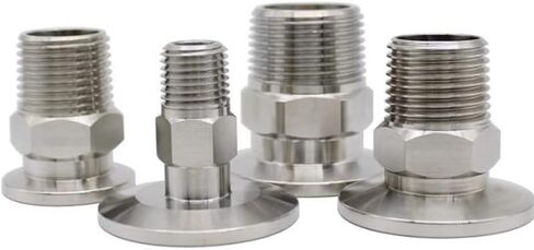 1 قطعة 1/8 "1/4" 3/8 "1/2" 3/4 "1" 1-1/4 "1-1/2" 2 "ذكر الموضوع KF16 KF25 KF40 KF50 304 الفولاذ المقاوم للصدأ KF فراغ تركيب الأنابيب السداسية (KF25,1/2") in Kuwait