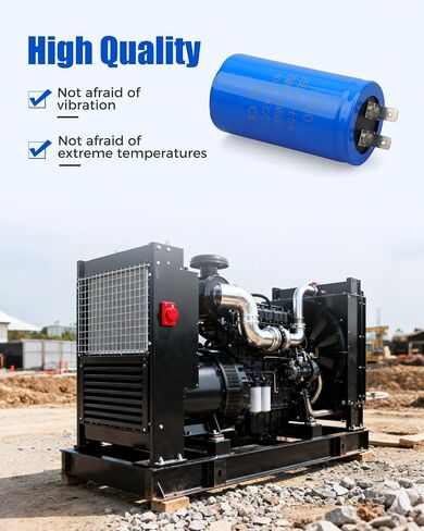 مكثف بدء تشغيل المحرك 250 فائق التوهج/MFD CD60 250VAC 50/60 هرتز مناسب لبدء تشغيل المحرك الكهربائي، قطعتان in Kuwait