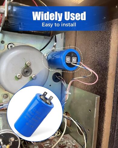 مكثف بدء تشغيل المحرك 250 فائق التوهج/MFD CD60 250VAC 50/60 هرتز مناسب لبدء تشغيل المحرك الكهربائي، قطعتان in Kuwait