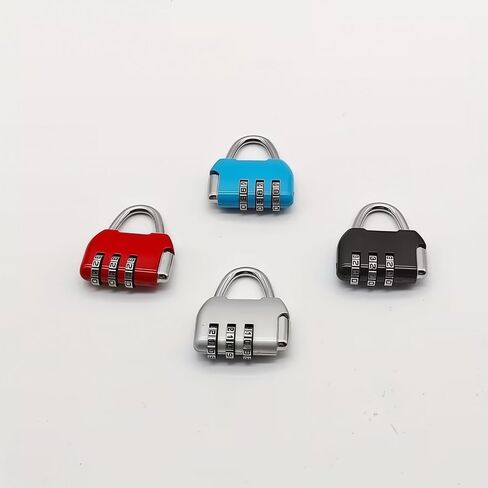 3-Digit Gold Zinc Alloy Backpack Style Combination Lock, Keyless Password Lock for Travel Gym, Protect Personal Belongings, Red in Kuwait