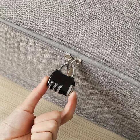 3-Digit Gold Zinc Alloy Backpack Style Combination Lock, Keyless Password Lock for Travel Gym, Protect Personal Belongings, Red in Kuwait