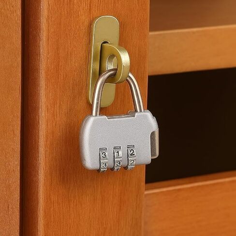 3-Digit Gold Zinc Alloy Backpack Style Combination Lock, Keyless Password Lock for Travel Gym, Protect Personal Belongings, Red in Kuwait