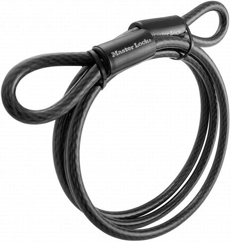Master Lock 78DPF 10 Pack 6ft. x 3/8in. Looped End Cable, Black in Kuwait