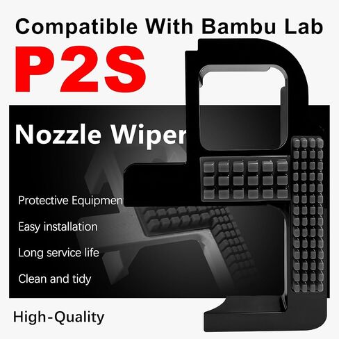 2 PK ترقية ممسحة فوهة لBambu Lab P2S فوهة فرشاة مزدوجة تنظيف دائم وعالي الكفاءة P2S Hotend، التوصيل والتشغيل Hotend Cleaner مع فرشاة سيليكون احتياطية لطابعة Bambu P2S ثلاثية الأبعاد in Kuwait