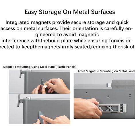 Original Bamboo Mag-Alloy Scraper for 3D Printer, Aluminum Alloy Print Removal Tool with Magnetic Storage, Ergonomic Handle, Low-Profile Blade Includes Extra Blade – Works with Any FDM 3D Printer in Kuwait