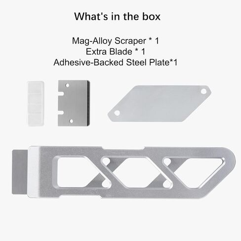Original Bamboo Mag-Alloy Scraper for 3D Printer, Aluminum Alloy Print Removal Tool with Magnetic Storage, Ergonomic Handle, Low-Profile Blade Includes Extra Blade – Works with Any FDM 3D Printer in Kuwait