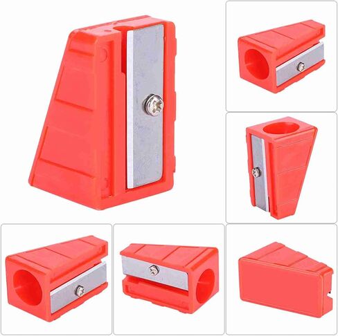 3 PCS Cue Tip Shaper, Pool Cue Tip Shaper, Pool Cues Lathe, Pencil Sharpener Design, for Pool Stick, Pool Table, Red, 2.5 X 4 CM in Kuwait