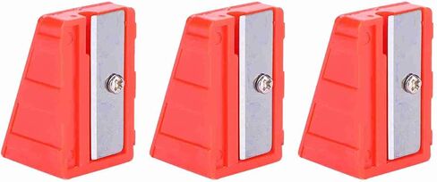 3 PCS Cue Tip Shaper, Pool Cue Tip Shaper, Pool Cues Lathe, Pencil Sharpener Design, for Pool Stick, Pool Table, Red, 2.5 X 4 CM in Kuwait