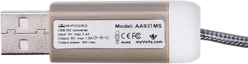 كابل طاقة myVolts Ripcord USB إلى 6V DC متوافق مع جهاز أخذ العينات Roland SP-404 MKII in Kuwait