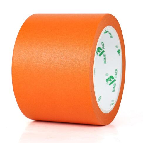 BOMEI PACK Wide Orange Painters Tape 3 Inches x 30 Yards, 3D Tape, 3D Printing Tape for Laser Cutting, 21-Day Clean Removal Wide Masking Tape in Kuwait