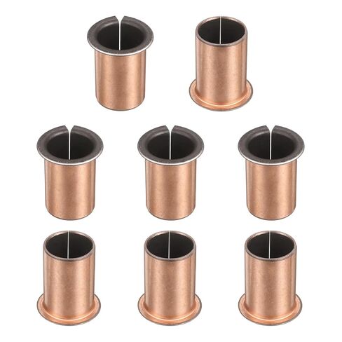 uxcell 10Pcs Flanged Sleeve Bearings, 20mm Bore x 23mm OD x 15mm Length x 30mm, Sintered Bronze Wrapped Oilless Bushings in Kuwait