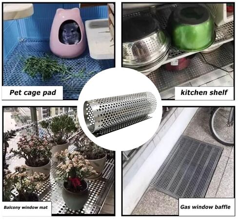 304 Stainless Steel Perforated Sheet, 40x9.8 Inch | 0.23 Inch Hole, 0.03 Inch Thickness, Ventilation & Decoration, Equipment Protection in Saudi Arabia