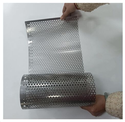 304 Stainless Steel Perforated Sheet, 40x9.8 Inch | 0.23 Inch Hole, 0.03 Inch Thickness, Ventilation & Decoration, Equipment Protection in Saudi Arabia