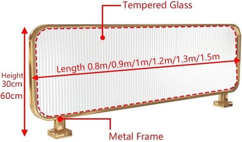 Privacy Screen Panel，Desk Divider ， Translucent Partition for Open Spaces ，Stainless Steel for Restaurants, Hotels, and Bars in Saudi Arabia