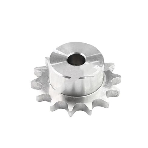 Steel Heavy Duty Motor Pinion Gear 10-25T 04C Stainless Steel Industrial Chain Gear Bore 6/8mm(21 Teeth (Bore 8mm)) in Kuwait