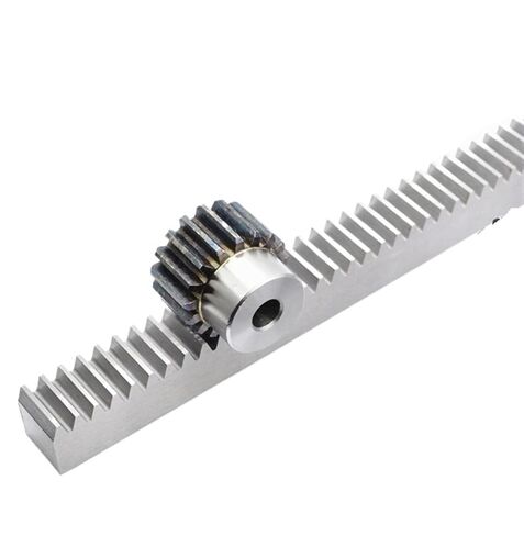 Steel Heavy Duty Motor Pinion Gear 1pcs 1Mod 1 Modulus Gear Rack Steel 15 * 15 * 500mm + 1PCS 45teeth Pinion Bore Hole 6/8/10/12mm Metal(8mm Hole 45T Gear) in Kuwait
