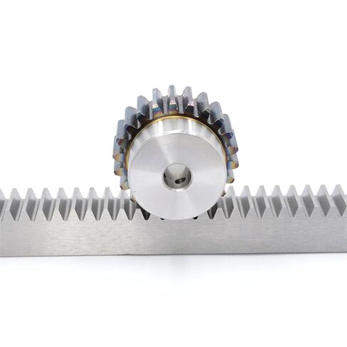 Steel Heavy Duty Motor Pinion Gear 1pcs 1Mod 1 Modulus Gear Rack Steel 15 * 15 * 500mm + 1PCS 45teeth Pinion Bore Hole 6/8/10/12mm Metal(8mm Hole 45T Gear) in Kuwait
