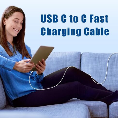 USB C to C Fast Charger Cable, 3Pack [3ft+6ft+10ft] Type C to C Charging Cord Long for Apple iPhone 17 Pro Max/17 Pro/16 Pro/16/15 Plus/15/MacBook Pro 2021/2020/2019/2018,iPad mini/Air/Samsung Galaxy in Kuwait