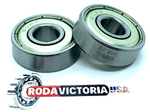 2 x 608-ZZ Ball Bearing 22mm x 8mm x 7mm ZZ 2Z New Free Same Day Shipping !!! in Kuwait
