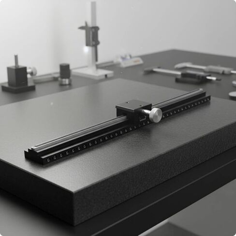 Dovetails Linear Stage High Load Resistance Rack and Pinion Stage Aluminum Alloy Dovetails, LWX40-L150, Length 150mm, Travel 110mm, Load 29.4N 3kgf, Weight 0.33kg in Kuwait