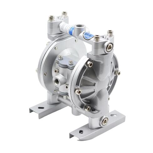 Portable Mini Air Operated Paint Pump, Double Diaphragm Pressure-stabilized Diaphragm Pump, Mini Pneumatic Diaphragm Paint Pumps for Marine, RV, and Water Systems,A-10 Silvery in Kuwait