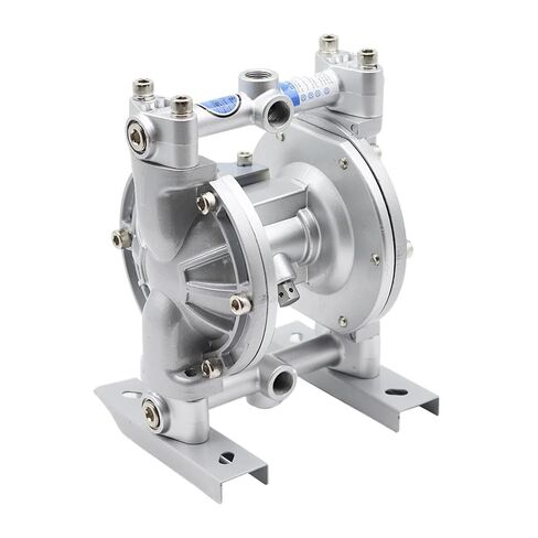Portable Mini Air Operated Paint Pump, Double Diaphragm Pressure-stabilized Diaphragm Pump, Mini Pneumatic Diaphragm Paint Pumps for Marine, RV, and Water Systems,A-10 Silvery in Kuwait