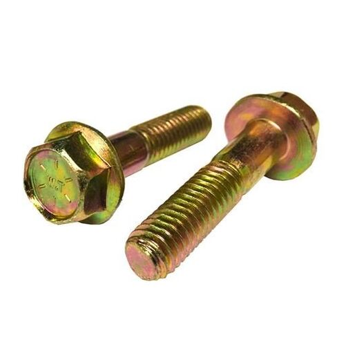 (6) 5/16-18x1-3/4 Grade 8 Hex Flange Bolts Frame Cap Screws Zinc Yellow in Kuwait