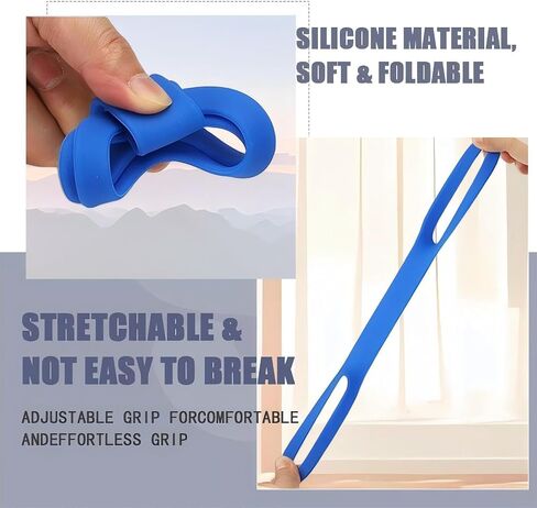 Water Bottle Handle Strap (4 Pack) - Non-Slip Silicone Carrier Grip for Running, Hiking, Gym & Bike - Portable Handheld Bottle Accessory for Cups & Water Bottles in Kuwait