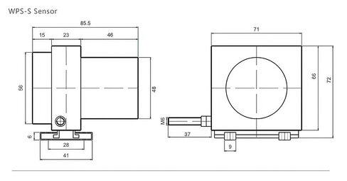 2000mm Range Pull Rope Potentiometer Draw Wire Displacement Sensor Linear Transducer for Position and Motion Measurement WPS-S in Kuwait