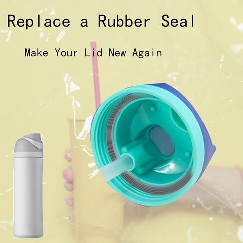 6 Pcs Water Bottle Seal Circle, Mug Lid Gaskets, Silicone O Circle Lid Gaskets Parts, O Ring Seal for Tumbler Cap, Leak Proof Gasket Seals Replacement Parts（Grey） in Kuwait