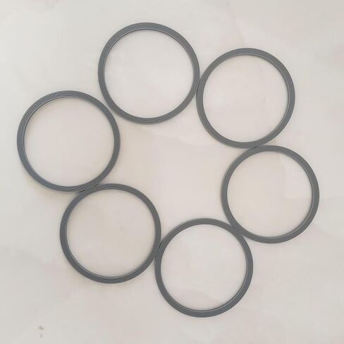 6 Pcs Water Bottle Seal Circle, Mug Lid Gaskets, Silicone O Circle Lid Gaskets Parts, O Ring Seal for Tumbler Cap, Leak Proof Gasket Seals Replacement Parts（Grey） in Kuwait