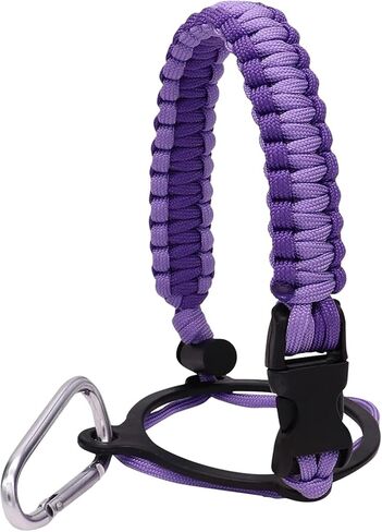 3Pcs Water Bottle Handle Strap for Outdoor Camping Water Bottle Water Bottle Handle Strap Paracord Handle with Safety Paracord Handle Carabiner Water Bottle Holder Lanyard,Water Accessories in Kuwait