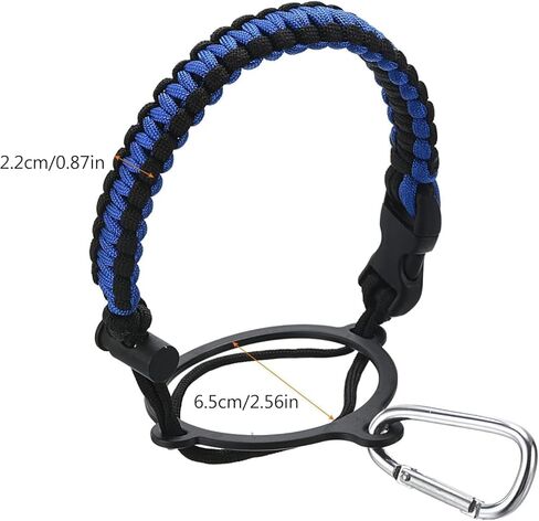 3Pcs Water Bottle Handle Strap for Outdoor Camping Water Bottle Water Bottle Handle Strap Paracord Handle with Safety Paracord Handle Carabiner Water Bottle Holder Lanyard,Water Accessories in Kuwait