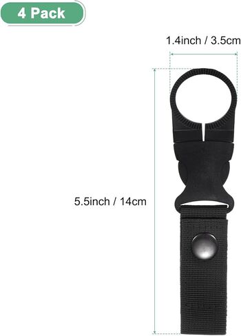 M METERXITY Water Bottle Clips, Portable Water Bottle Ring Holder Hanging Buckle Clip for Backpack Belt, Nylon Webbing Strap for Outdoor/Camping/Mountaineering in Kuwait
