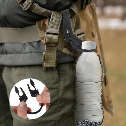 M METERXITY Water Bottle Clips, Portable Water Bottle Ring Holder Hanging Buckle Clip for Backpack Belt, Nylon Webbing Strap for Outdoor/Camping/Mountaineering in Kuwait