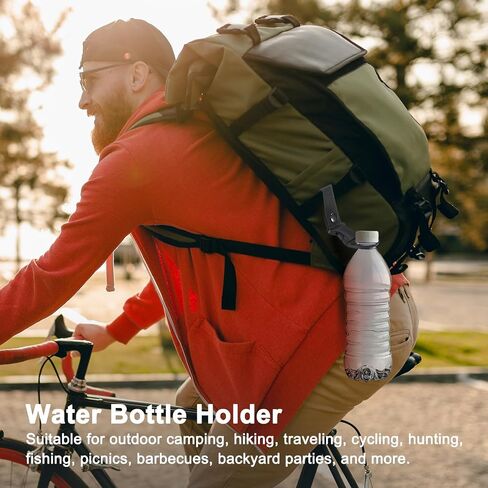 M METERXITY Water Bottle Clips, Portable Water Bottle Ring Holder Hanging Buckle Clip for Backpack Belt, Nylon Webbing Strap for Outdoor/Camping/Mountaineering in Kuwait