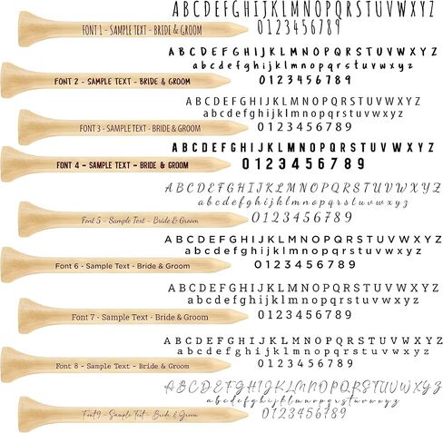 Golf Gifts, 100 PCS Personalized Golf Tees with Custom Text I Wooden Golf Tees I Golf Gifts for Men, 20,40,60,80,100 PCS Available in Kuwait