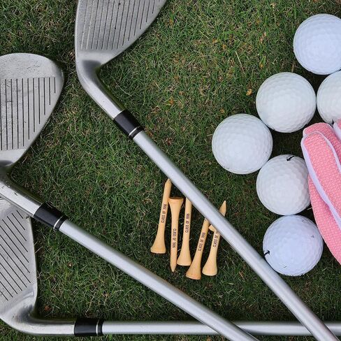 Golf Gifts, 100 PCS Personalized Golf Tees with Custom Text I Wooden Golf Tees I Golf Gifts for Men, 20,40,60,80,100 PCS Available in Kuwait