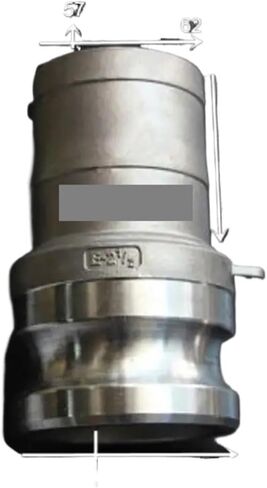 2-1/2" Hosetail x Type E Camlock Quick Disconnect Coupling 316 Stianless Cam Groove Plumbing Fittings in Kuwait