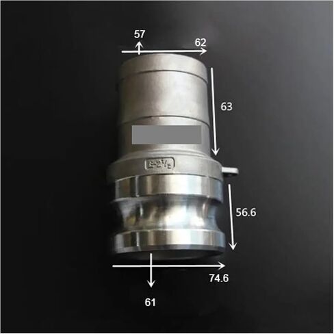 2-1/2" Hosetail x Type E Camlock Quick Disconnect Coupling 316 Stianless Cam Groove Plumbing Fittings in Kuwait
