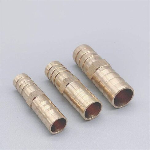Pipe connector 10pcs Brass Straight Hose Pipe Fitting Equal 4mm 6mm 8mm 10mm 12mm 14mm 19mm Gas Copper Barbed Coupler Connector (Size : 8mm 8mm) Plumbing Fittings in Kuwait