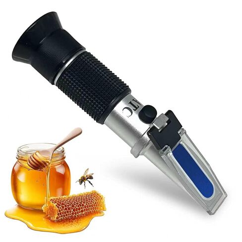 Honey Refractometer 3-in-1 with ATC, Brix & Baume Tester for Honey, Maple Syrup, Jam & Candy Making, High Accuracy Moisture Meter, Ideal Practical Gift for Beekeepers in Kuwait