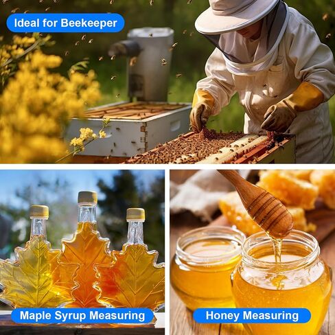 Honey Refractometer 3-in-1 with ATC, Brix & Baume Tester for Honey, Maple Syrup, Jam & Candy Making, High Accuracy Moisture Meter, Ideal Practical Gift for Beekeepers in Kuwait
