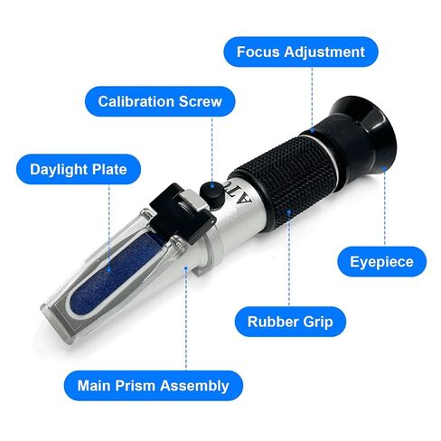 Honey Refractometer 3-in-1 with ATC, Brix & Baume Tester for Honey, Maple Syrup, Jam & Candy Making, High Accuracy Moisture Meter, Ideal Practical Gift for Beekeepers in Kuwait