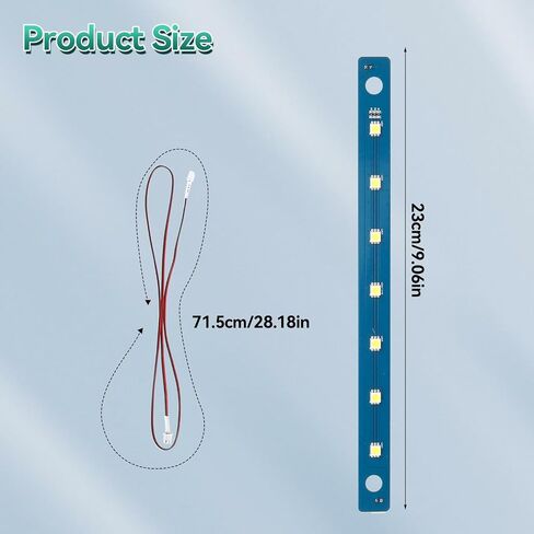 4 قطع شريط إضاءة LED مناسب لطابعات Adventuer 5M/ 5M Pro/ AD5X، ملحقات الطابعة مجموعة لوحة إضاءة LED 24 فولت شريط إضاءة سطوع المصباح الأبيض يتضمن كابل توصيل in Kuwait