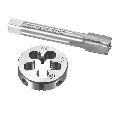 HSS 1 5/16-8 UN Tap and Die Set, 1-5/16 Inch - 8 Thread Per Inch Unified Constant Pitch, Right Hand High Speed Steel Machine Plug Tap and Round Threading Die, 2-Piece Metalworking Tool Kit in Kuwait