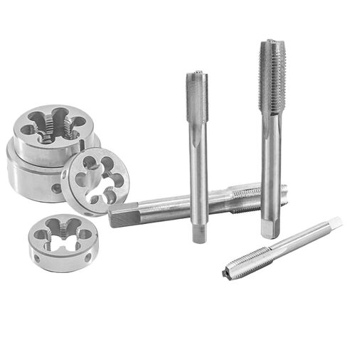 HSS 1 5/16-8 UN Tap and Die Set, 1-5/16 Inch - 8 Thread Per Inch Unified Constant Pitch, Right Hand High Speed Steel Machine Plug Tap and Round Threading Die, 2-Piece Metalworking Tool Kit in Kuwait