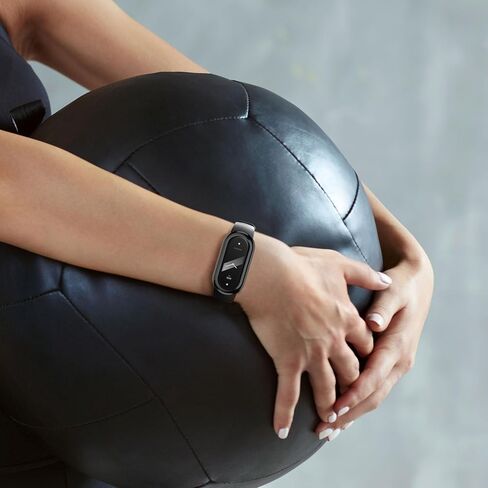 حافظة kwmobile متوافقة مع حافظة Xiaomi Mi Band 10 / Smart Band 10 - 2X غطاء لتتبع اللياقة البدنية من السيليكون TPU - شفاف/أسود in Kuwait