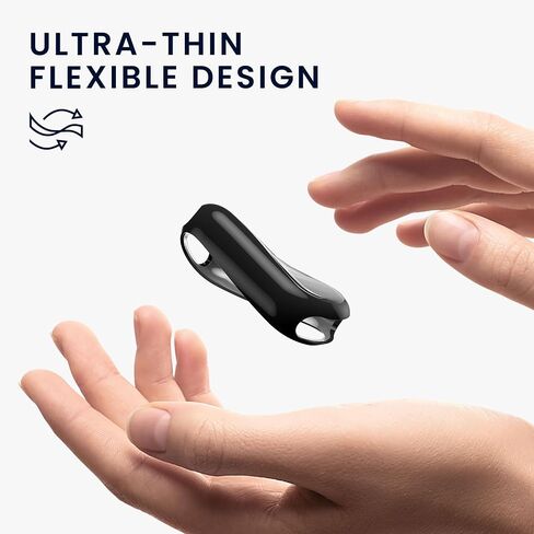 حافظة kwmobile متوافقة مع حافظة Xiaomi Mi Band 10 / Smart Band 10 - 2X غطاء لتتبع اللياقة البدنية من السيليكون TPU - شفاف/أسود in Kuwait